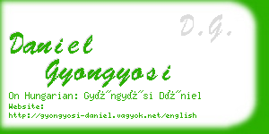 daniel gyongyosi business card